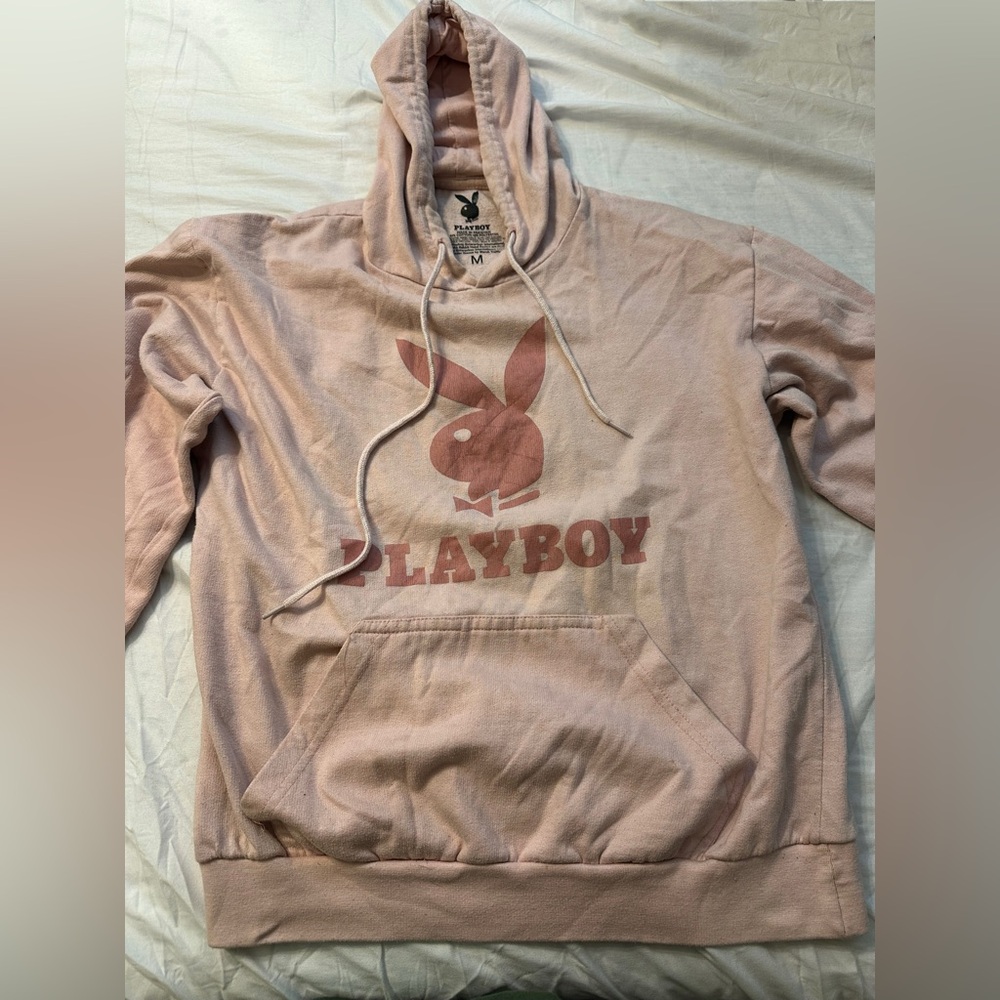 Playboy Pink Hoodie with Bunny Logo